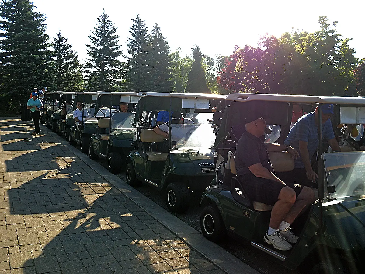 Full Golf carts lineup ready to go in 2018